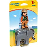 Playmobil 9381 - 1.2.3 - Custode Dello Zoo con Elefante