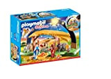 Playmobil Christmas 9494 - Presepe Illuminato con Piedini Pieghevoli, dai 4 Anni