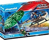 Playmobil City Action 70569 - Elicottero della Polizia: Caccia al Paracadute, dai 4 ai 10 Anni