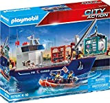 Playmobil City Action 70769 Nave da Carico con Container, Figurine, Colore Multicolore, dai 4 Anni