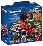 Playmobil City Action 71090 Quad Vigile del Fuoco, con Motore Pull-Back, Giocattoli per Bambini dai 4 Anni
