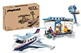 Playmobil City Action 71153 Aeroporto con Aeroplano e Torre, con Scatola di Cartone Reversibile 2 in 1 per Un Imballaggio ...