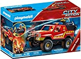 Playmobil City Action 71194 Fuoristrada dei Vigili del Fuoco, Auto dei Pompieri con Lancia Antincendio, Giocattolo per Bambini dai 4 ...