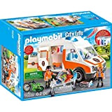 Playmobil City Life - Ambulanza con Lampeggianti e Sirena, dai 4 Anni, 70049, Multicolore