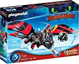 Playmobil DreamWorks Dragons 70727 - Dragon Racing: Hiccup e Sdentato, con Effetti Luminosi, dai 4 Anni