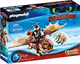 Playmobil DreamWorks Dragons 70729 - Dragon Racing: Gambedipesce e Muscolone, dai 4 Anni