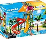 PLAYMOBIL Family Fun 70609 - Parco Acquatico con Scivoli, per Giocare con l'Acqua, dai 4 Anni
