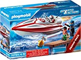 Playmobil Sports & Action 70744 - Motoscafo con Motore Subacqueo, Galleggiante, dai 4 Anni