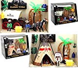 Playset Cowboy Indiani gioco bambini West Diligenza Tenda Personaggi Soldatini Accessori Gioco