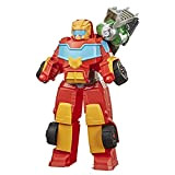 Playskool Heroes Transformers Rescue Bots Academy Rescue Power Hot Shot Converting Toy Robot, 30,5 cm da collezione Action Figure giocattolo ...