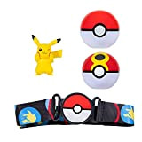 Pokemon Clip And Go Set Pikachu & Pokemon Balls – 1 x 5 cm Figure, 1 x Belt & 2 ...