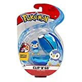 Pokemon Clip n Go Battle Ready Figure Set Piplup con DiveBall Poke Ball