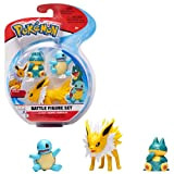 Pokémon Figure di Battaglia 3-Pack | Jolteon Squirtle & Munchlax 5 cm | La più Recente Ondata 2021 | Licenza ...