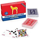 Poker Mania Shop Carte Ramino Cavallino Oro in PVC Masenghini