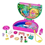 Polly Pocket - Anguria in piscina Cofanetto, Playset con funzione profumo, 2 micro bambole, 12 accessori e giochi d'acqua, Giocattolo ...