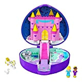 Polly Pocket- Starlight Castle con Micro Bambola Polly, Principe, Cigno, Unicorno e Carrozza, Giocattolo per Bambini 4+ Anni, HFJ64