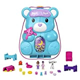 Polly Pocket Teddy Bear Purse - Playset con 2 Mini Bambole - Tema Pigiama Party - 16 Accessori - Area ...