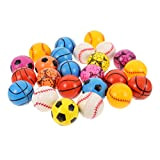 POPETPOP 24Pcs High Bouncing Balls Colorful Bouncy Balls Piccola Gomma Alta Bouncing Balls per La Festa di Compleanno Bomboniere Aula ...