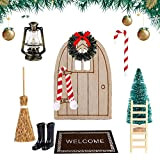 Porta Elfo Natale Porta dell Elfo di Natale Set Accessori per Porta Degli Elfi Set di Accessori Casa delle Bambole ...