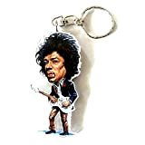 Portachiavi in acrilico caricature Music Legends - Jimi Hendrix