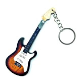 Portachiavi in Legno Forma Chitarra - Jimi Hendrix - Stratocaster sunburst