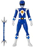 Power Rangers Action Figure del ranger blu, ispirato alla serie TV Mighty Morphin, 30,5 cm, giocattolo con accessori