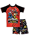 Power Rangers Costume da Bagno per Bambino Ninja Steel Rosso 7-8 Anni