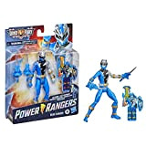 Power Rangers Dino Fury Blue Ranger - Action Figure giocattolo ispirato al programma televisivo con chiave Dino Fury e accessori ...