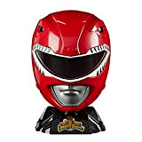 Power Rangers Lightning Collection Mighty Morphin Red Ranger - Casco da collezione, completo per display, Roleplay, Cosplay