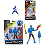 Power Rangers - Set di 2 mini figure da 6,5 cm, colore: blu Best-X Ranger e Blue Limited Edition