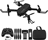 Powerextra RC Mini Drone 720P con Telecamera - Quadcopter Drone Pieghevole WiFi FPV 2.4GHz 3D Flip e Funzione Spin ad ...