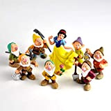 PRDECE 5-10 cm Biancaneve Giocattoli Action Figure I Sette Nani Bambole Giocattoli per Bambini Regali di Compleanno
