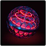PRECORN Palla luminosa volante con effetti di luce, volante, UFO volante, con luce giocattolo per bambini, colore blu