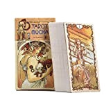 presentimer Mucha Tarot: 78 Carte con Libretto di Guida