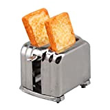 Pretend Play Food Toaster Toaster Giocattolo: Dollhouse Bread Maker Bambini Gioca a Giochi di Ruolo Cucina Appliance Playset Bakery Accessori ...