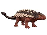 PREZIOSI Mondo Jurassico Dominion - Attacco sonoro 'Ankylosaurus' - Dinosauro Anchilosauro con effetti sonori da 22 cm articolato - Roar ...