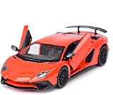 PRILSO Veicoli A Motore per Lamborghini per Aventador SV Modellini di Auto Sportiva Statica Giocattoli Auto
