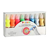 PRIMO- Kit Colori tempere, Multicolore, 8 Bottigliette da 50 ml, 2532FM8