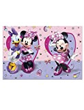 Procos- Tovaglia plastica Disney Minnie Junior (180x120cm) Folat Mouse Multicolore 120x180cm-Festa di Compleanno Bambini, Pink, 93833P