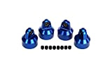 protezioni d'urto, alluminio (blu-anodicamente), shock GTX (4) / distanziatori (8) - TRAXXAS - TRX7764A
