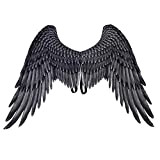 Proumhang Carnevale Mardi Gras Unisex Halloween Oversize Nero Angel Wings Paint On Cloth 45*75*105cm