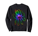 Psychedelic Octopus Kraken tentacles psychedelic Felpa