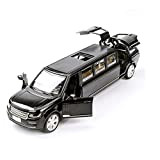 PTTYDDY 1:32 lega limousine in metallo pressofuso modello di auto tirare indietro lampeggiante musicale con luci veicoli giocattolo per bambini ...