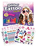 Purple Ladybug 175 Tatuaggi per Bambini con 9 Glitter Colorati – Stupendo Gioco per Bambine – Include Sirene, Unicorni e ...