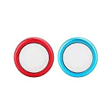 PUSOKEI 2Pcs Gampad Bouton cap Controller di Gioco in Gel di Silicone/Joystick di Gioco Copri Bouton per Switch(Rosso + Blu)