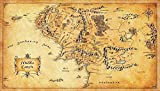 Puzzle 1000 pezzi Hobbit Middle-earth World Map Poster Retro Poster Style Home Decor puzzle 1000 pezzi animali Gioco di abilità ...