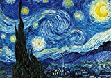 Puzzle 1000 Pezzi, Notte Stellata di Vincent Van Gogh, 70 x 50 cm, Puzzle da 1000 Pezzi per Adulti, Collezione ...