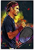 Puzzle Classici 1000 Pezzi per Adulti Poster sportivo del giocatore di tennis Roger Federer Jigsaw Puzzles Bambini Puzzle Giocattolo Decompressivo ...