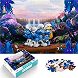 puzzle per adulti e bambini 1000 pezzi puzzle i puffi puzzle semplice Elfo nella casa dei funghi puzzle giocattolo educativo ...