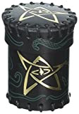 Q-workshop Call of Cthulhu Leather Dice Cup: Black/Green with Gold [Edizione: Germania]